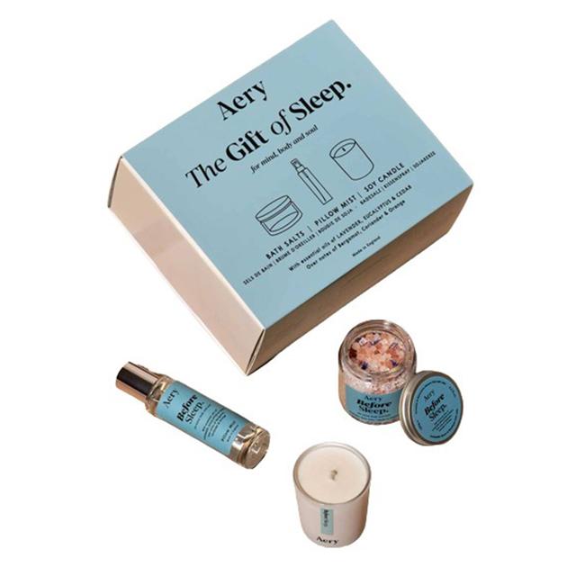 Aery - Gift Of Sleep Bath Salts - 100 g With Pillow Mist - 50 ml And Candle - 85 g