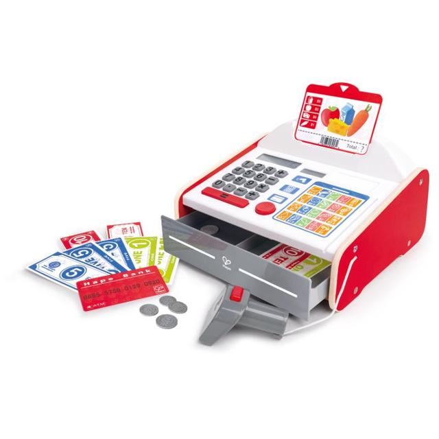 Hape - Beep 'n' Buy Toy Cash Register Kitchen Playset