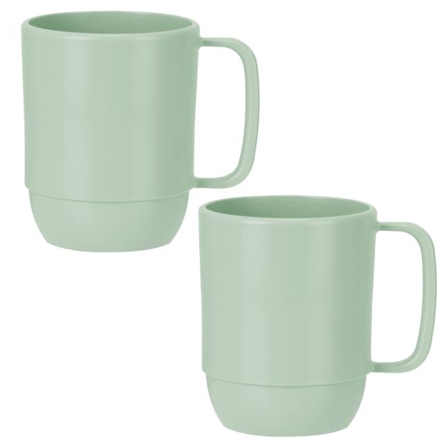 Inochi - Amori Tall Drinking Cup - Tea Green Matcha - 350 ml - Pack of 2