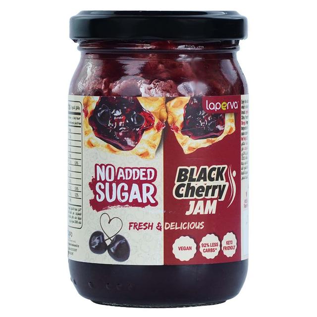 Laperva - No Added Sugar Jam - Black Cherry - 235 g