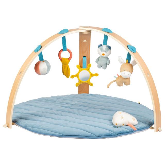 Nattou - Playmat With Wooden Arch - Felix And Leo