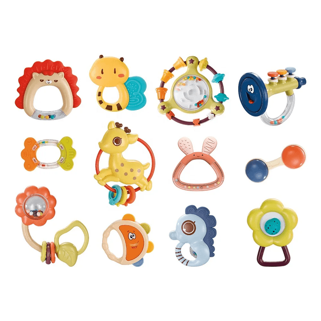 Goodway - Baby Teethers And Musical Rattles Playset - 12pcs