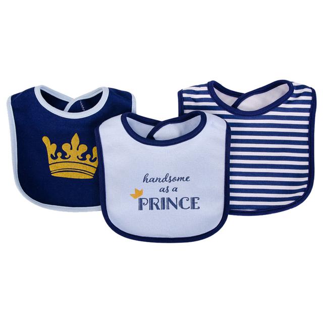 Hudson Childrenswear - 3pc-Set - Cotton Bibs - Little Prince