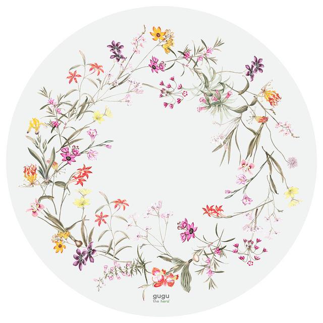 Gugu The Hero - Natural Rubber Mat - Flower Garden Circle