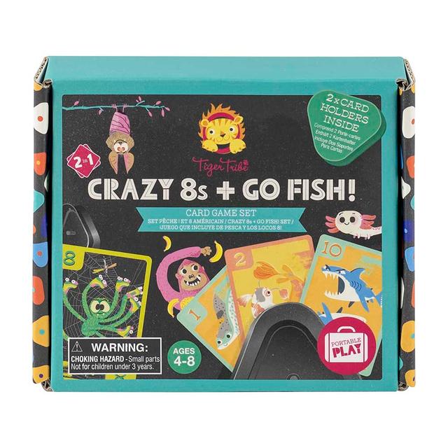 Tiger Tribe - Crazy 8S And Go Fish Card Game Set