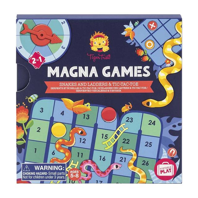 Tiger Tribe - Snakes & Ladders And Tic Tac Toe Magna Games