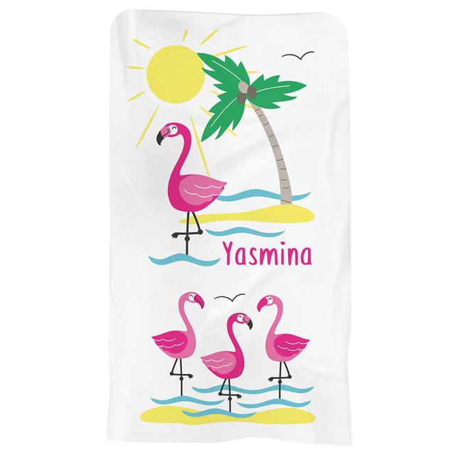 Essmak - Personalised Essmak Flamingo Beach Towel 