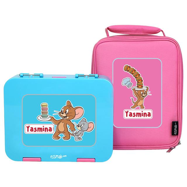 Essmak - Personalized Tom And Jerry 2 Bento Pack - Pink