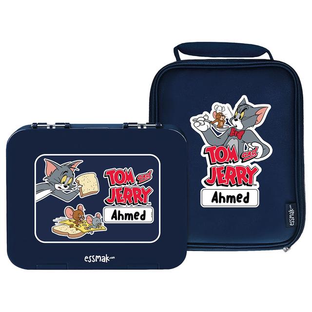 Essmak - Personalized Tom And Jerry 4 Bento Pack - Blue