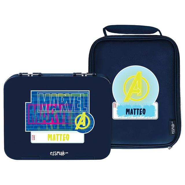 Essmak - Personalized Marvel 2 Bento Pack - Blue