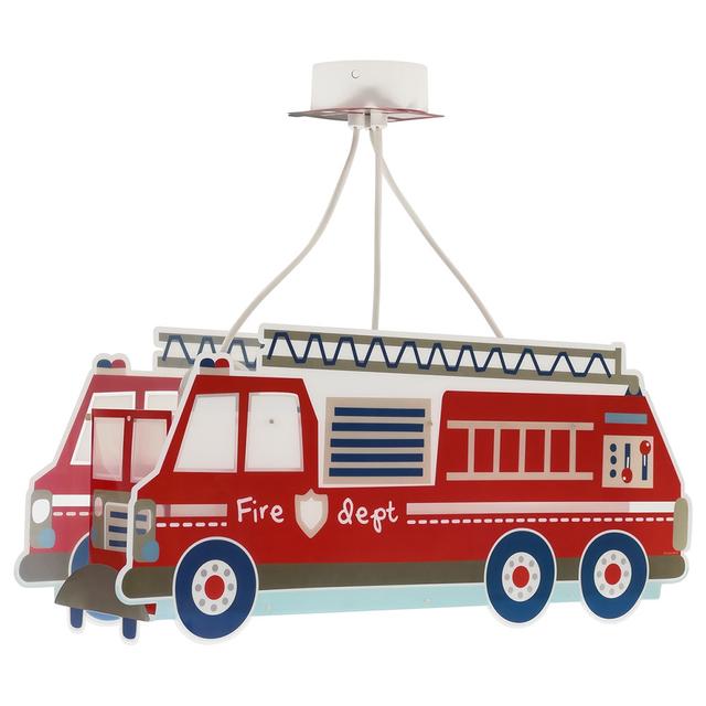 ChildrenLighting - Fire Truck Light Pendant Lamp - Red