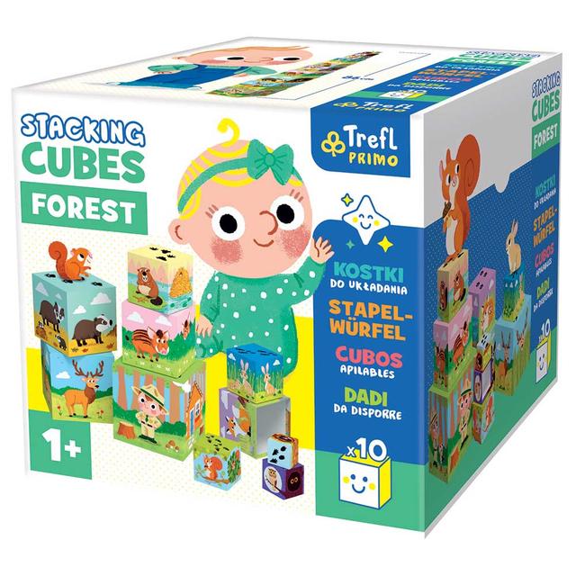 Trefl Puzzle - Stacking Cubes - Forest