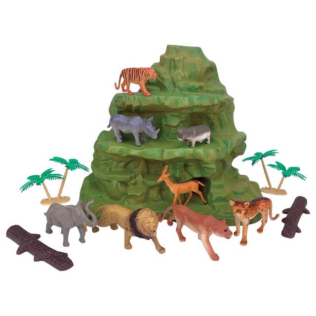 Wenno - Wild Animal Mountain Play Set - 13pcs