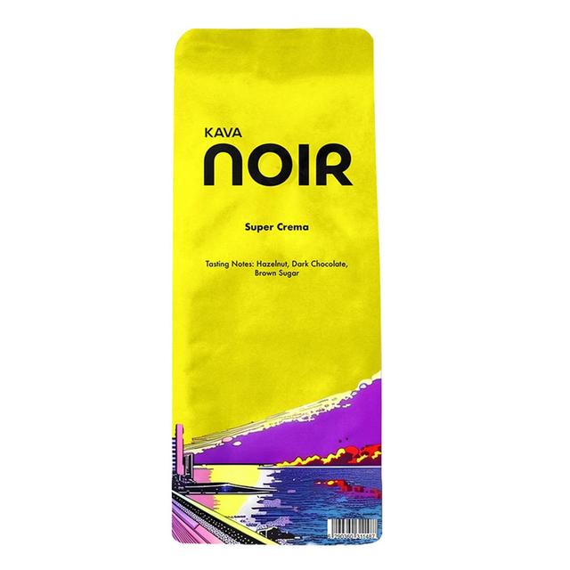 Kava Noir - Super Crema Roasted Coffee Beans - 250g