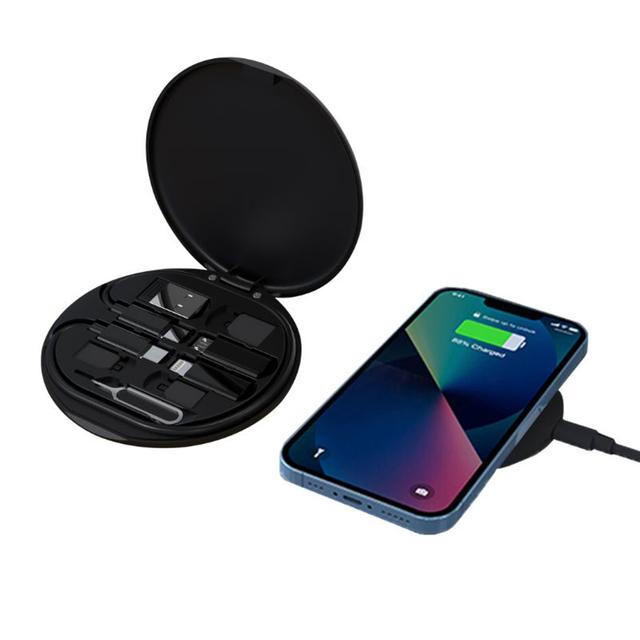 Memorii - Oslo Recycled Wireless Charger w/ Cables - Black - 15W