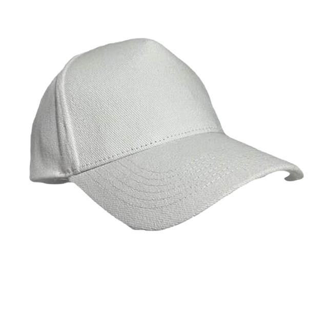 Santhome - Narva 5 Panel Heavy Brushed Cotton Cap - White