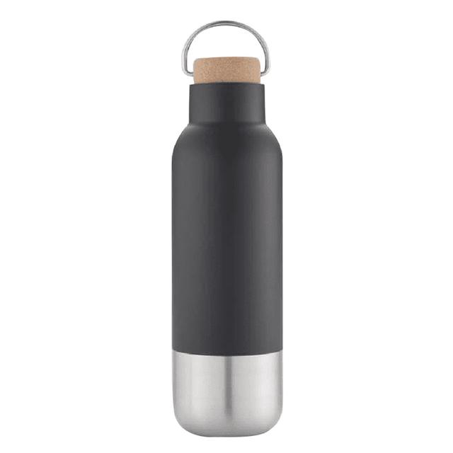 Hans Larsen - Aversa Stainless Steel Water Bottle - Black - 650 ml