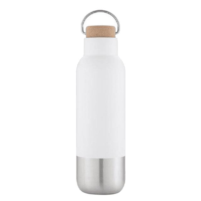 Hans Larsen - Aversa Stainless Steel Water Bottle - White - 650 ml