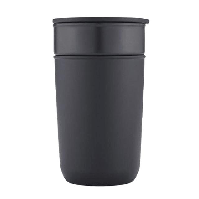 Hans Larsen - Savona Ceramic Tumbler w/ Protective Sleeve - Black