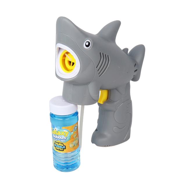 Galaxy Bubbles - Shark Bubble Shooter With 56ml Bubble Solution