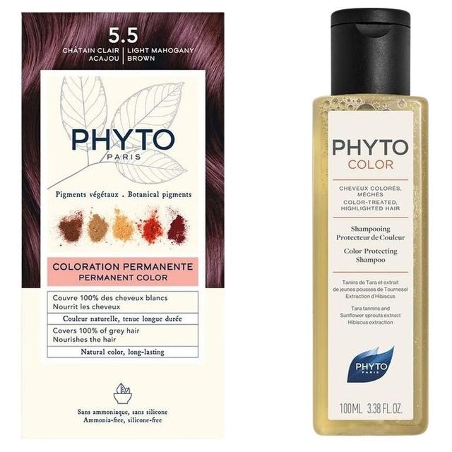 Phyto - Bogsham Hair Color 5.5 w/ Shampoo - Light Mahgony Brown