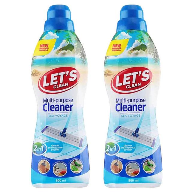 Let's Clean - Multi-Purpose Cleaner - Sea Voyage - 800 ml - Pack of 2