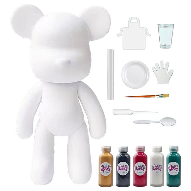 Drip - DIY Fluid Painting Bear Complete Kit - 33 cm