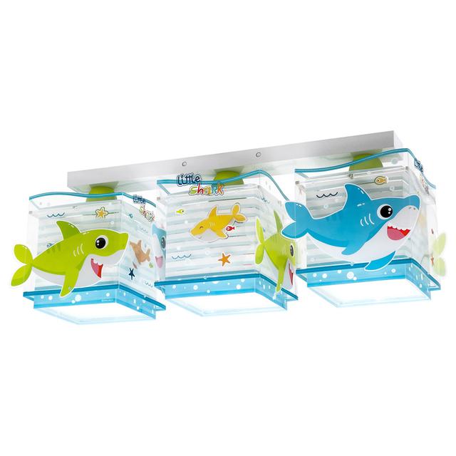 ChildrenLighting - Little Shark 3 Light Ceiling Lamp