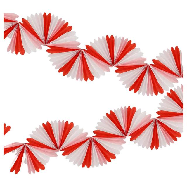 Meri Meri - Candy Cane Stripe Honeycomb Garland