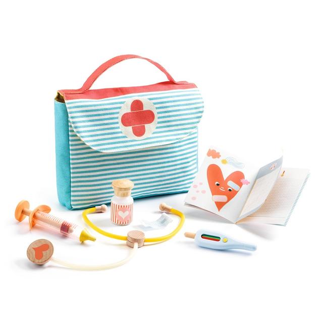 Djeco - Visit To The Doctor Baby Doll Role Play Kit