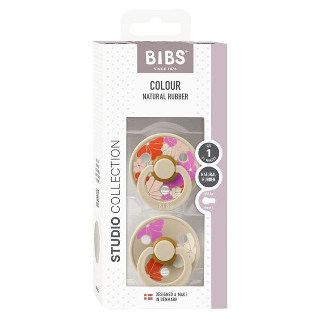 Bibs - Studio Colour Pacifier - Morning Bloom Vanilla Mix - Size 1 - 2pcs