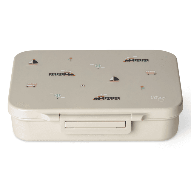 Citron - 4-Compartment Tritan Lunch Box - Vehicles