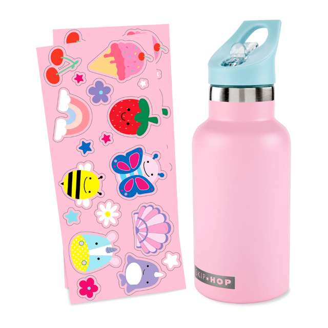 Skiphop - Stainless Steel Canteen Bottle - Pink