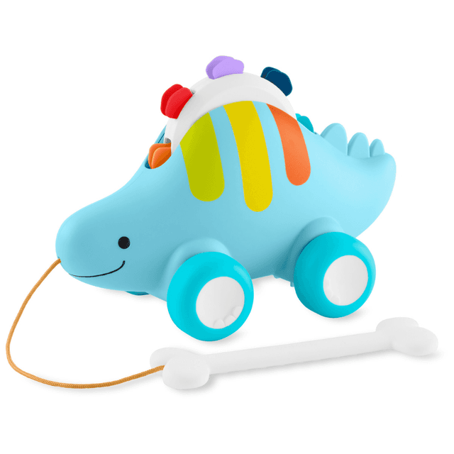 Skiphop - Explore And More 3-in-1 Baby Musical Pull Toy - Dinosaur