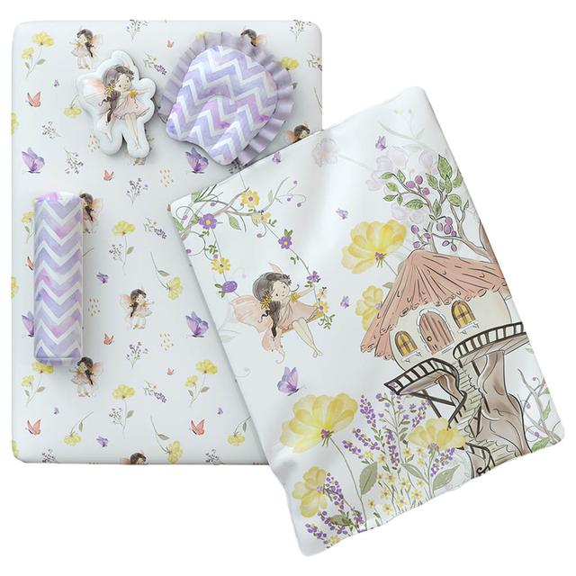 Fancy Fluff - Organic New Born Bed Set - 6pcs - Pixie Dust