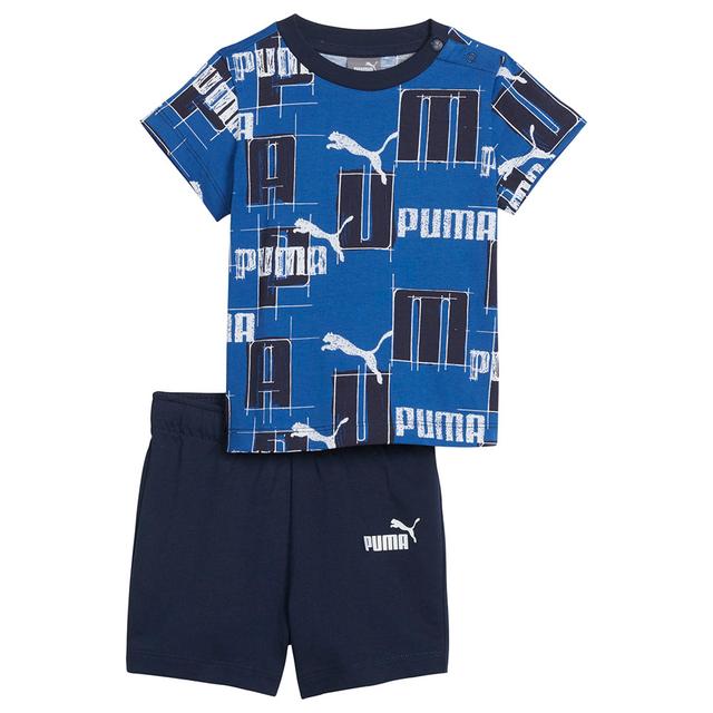 Puma - 2pc-Set - Minicats Logo Lab Graphic Matching Suit - Cobalt