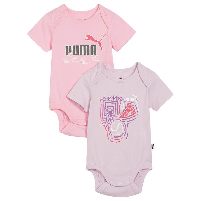 Puma - 2pc-Set - Minicats Newborn Bodysuits - Pink