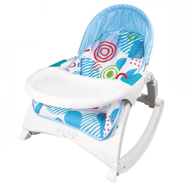 Little Angel - Baby Portable Rocker Bouncer Musical Chair - Blue