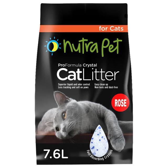 Nutrapet - Silica Gel Cat Litter - Rose Scent - 7.6 L