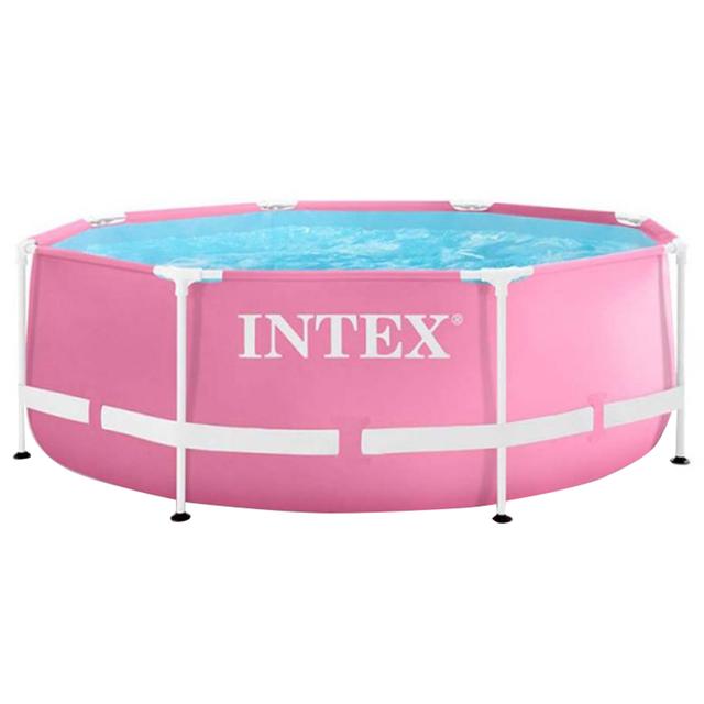 Intex - Metal Frame Pool - Pink - 244x76 cm