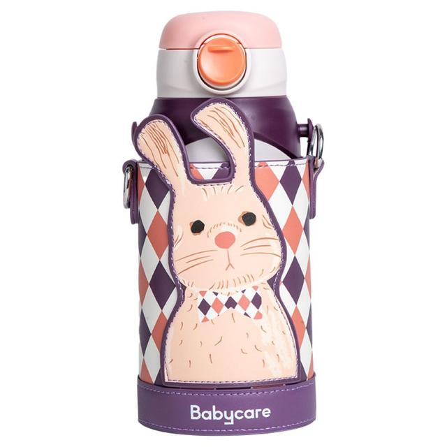 Babycare - 3-in-1 Vacuum Bottle With Straw - Blair Bunny - 600 ml