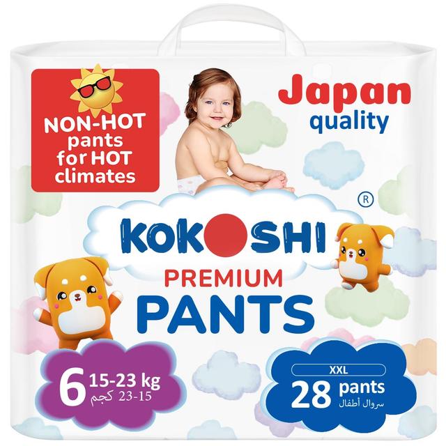 Kokoshi - Premium Baby Pants - Size 6 - XXL - 15-23kg - Pack of 28