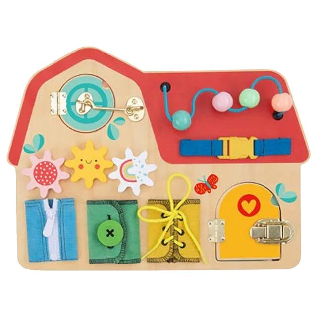 TookyToys - Wooden House Busy Board