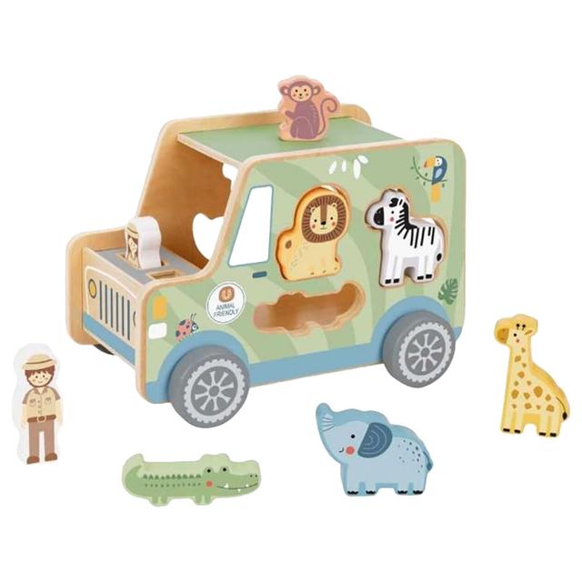 TookyToys - Animal Jeep With Inserts - 9pcs