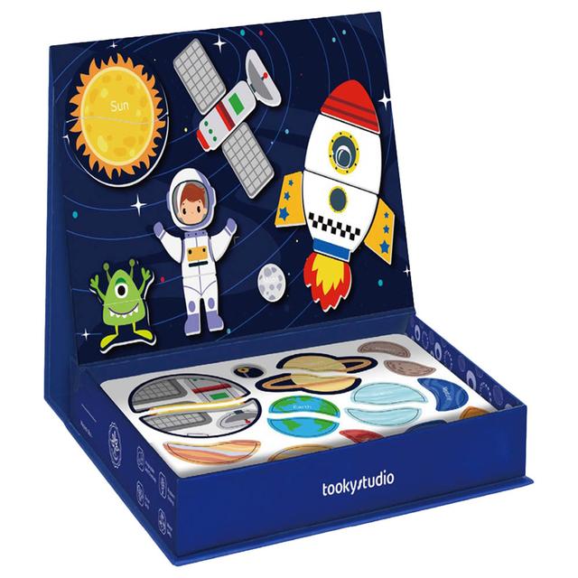 TookyToys - Space Themed Magnetic Travel Play Box - 12pcs