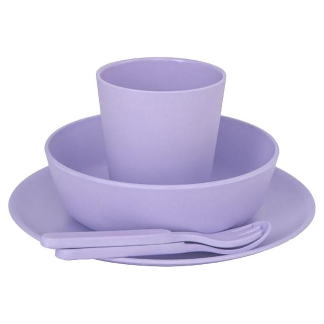 Bobo&Boo - Bamboo Dinnerware Set - Lilac