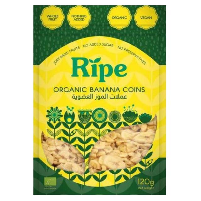 Ripe Organic - Organic Banana Coins Dried Fruits - 120 g