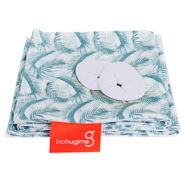 BBhugme - Nursing Pillow Cover - Feather Blue