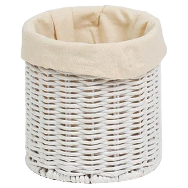 Homesmiths - Round Paper String Basket w/ Cotton Lining - 15 X 15cm