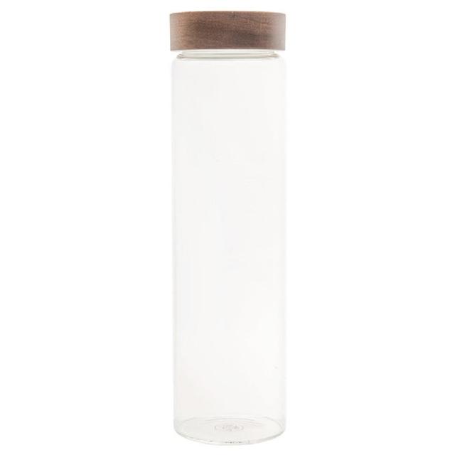 Little Storage - Co Acacia Wood Glass Pasata Jar - 1.2L